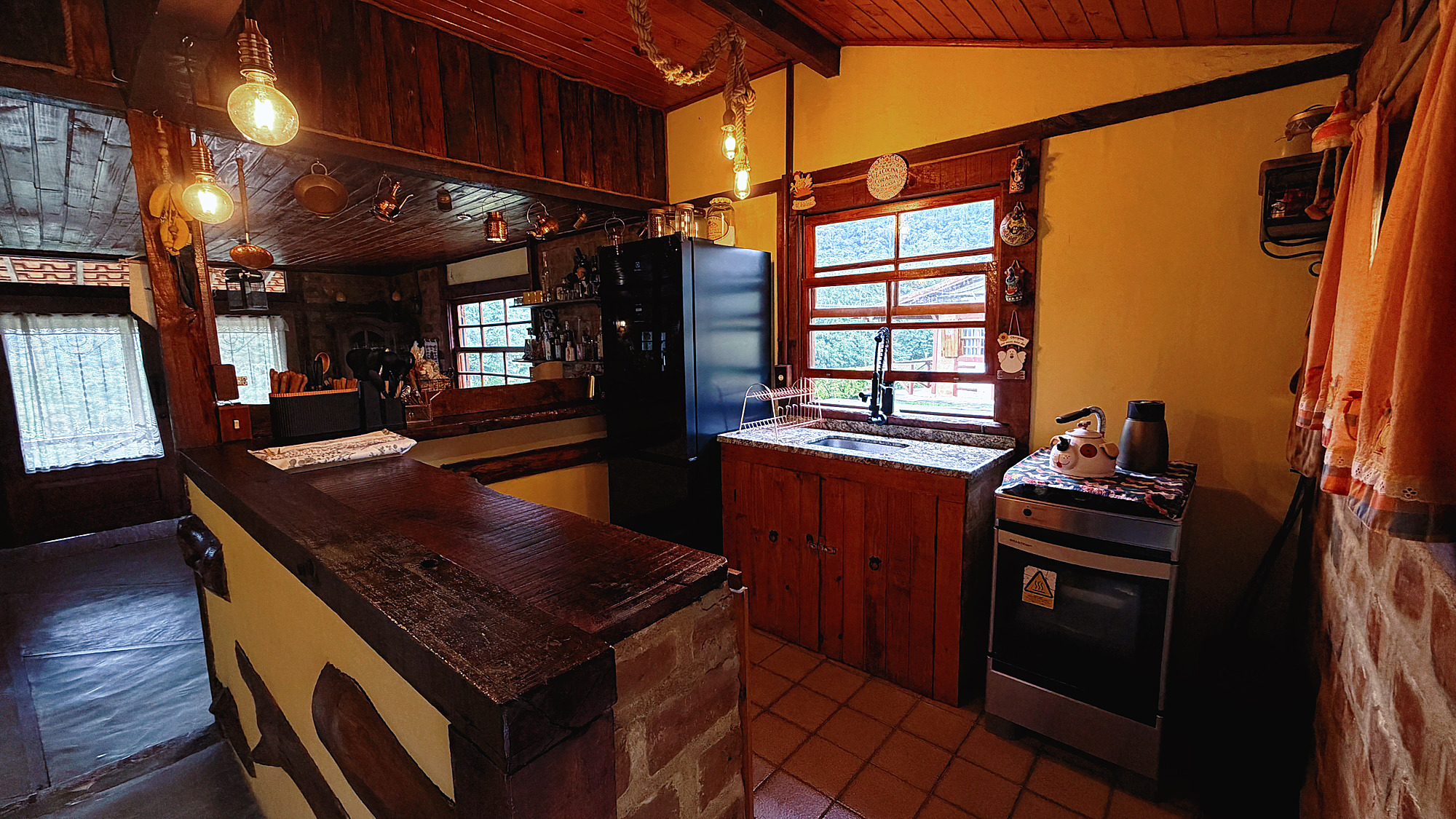 Cozinha bem equipada